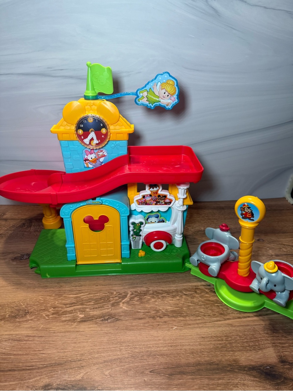 Fisher Price Little People Magical Day at Disney Park Playset Dumbo Ride No Figu